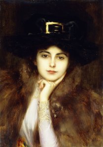 Portret van een elegante dame