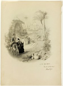 Studie voor Illustratie voor Aline, Koningin van Golconda door Albert Lynch