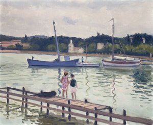 Kinderen en Zeilboten door Albert Marquet