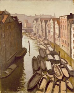 Vloot in Hamburg door Albert Marquet