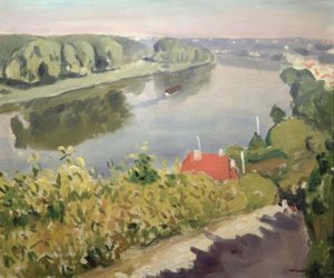 La Petite Frette of De Seine bij Herblay door Albert Marquet