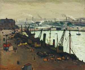De Haven van Boulogne-sur-Mer door Albert Marquet
