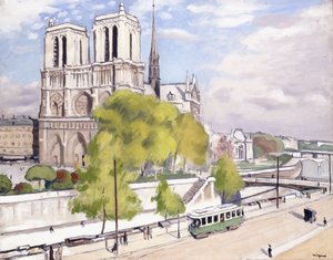 Parijs, de Seine en Notre Dame