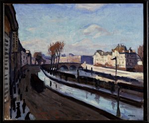 Parijs, de Quai des Grands-Augustins door Albert Marquet