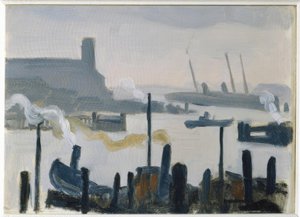 Haven van Hamburg door Albert Marquet