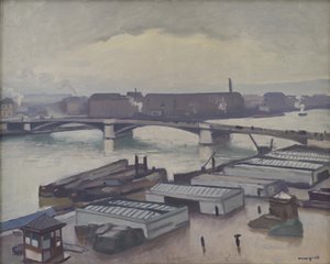 Quai de Paris in Rouen. Regenachtig weer door Albert Marquet