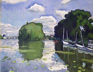 De Seine bij Poissy door Albert Marquet
