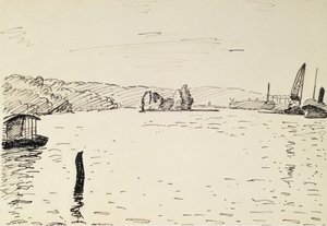 Uitzicht in de Omgeving van Rouen door Albert Marquet