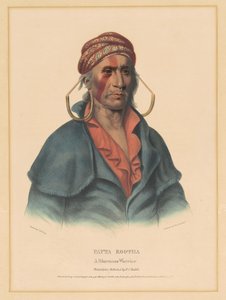 Payta Kootha, een Shawnee Krijger door Albert Newsam, after Henry Inman, after Charles Bird King