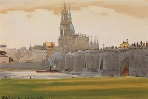Uitzicht op Dresden, 1898