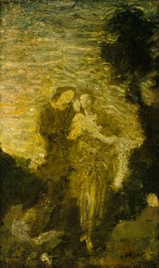 Florizel en Perdita, voor 1887 door Albert Pinkham Ryder