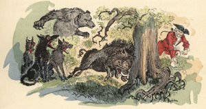 Illustratie door Albert Robida in 