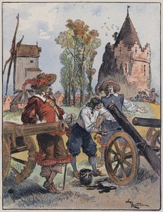 Illustratie voor Le Capitaine Bellormeau door en geïllustreerd door A Robida