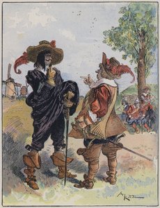 Illustratie voor Le Capitaine Bellormeau door en geïllustreerd door A Robida door Albert Robida