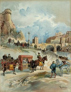 Marguerite van Angoulême (of Navarra, soms van Alençon) door Albert Robida