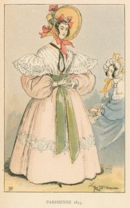 Parijse vrouw, 1835 door Albert Robida