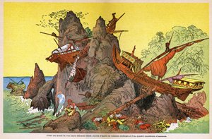 Sindbad de Zeeman door Albert Robida