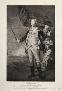 George Washington in Princeton door Albert Rosenthal