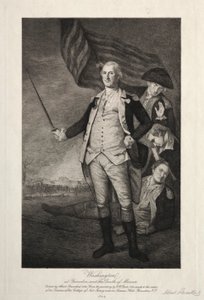 George Washington in Princeton door Albert Rosenthal
