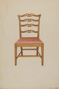 Ladderrugstoel door Albert Ryder