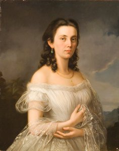 Albert Theer (1815-1902) - prinses Julia van Liechtenstein (1817-1895), geboren gravin Potocki door Albert Theer