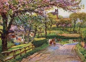 Samlesbury, in Lower Ribblesdale door Albert Woods