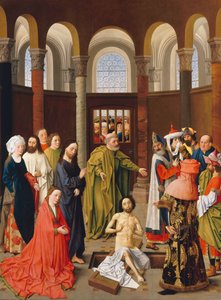 De opwekking van Lazarus door Albert van Ouwater