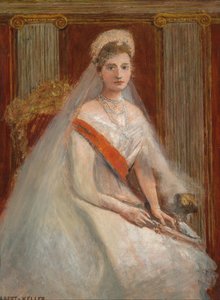 Portret van keizerin Alexandra Fjodorovna van Rusland 1872-1918, de vrouw van tsaar Nicolaas II