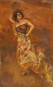 Spaanse danseres Caroline Otéro als Carmen door Albert von Keller