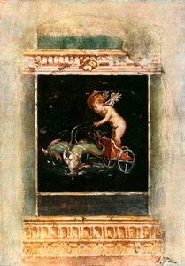Decoratief paneel uit het Huis van de Vettii door Alberto Pisa