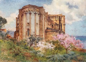 Noordoostelijke aanblik van de kathedraal, Cefalu