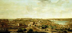 Uitzicht op Valetta, Malta door Alberto Pullicino