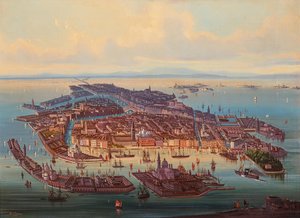 Luchtfoto van Venetië door Alberto Rieger