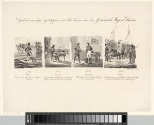 Spotprent op generaal Daine