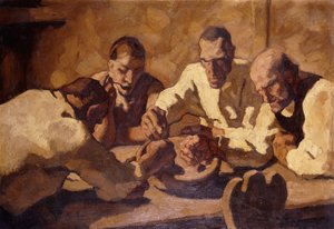 De maaltijd door Albin Egger Lienz