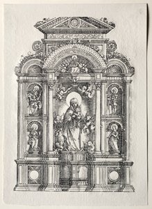 Altaar met de Schone Maria van Regensburg door Albrecht Altdorfer