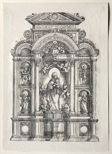 Altaar met de Schöne Maria van Regensburg, 1520 door Albrecht Altdorfer