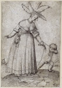 Altdorfer, Albrecht - Venus en Cupido door Albrecht Altdorfer