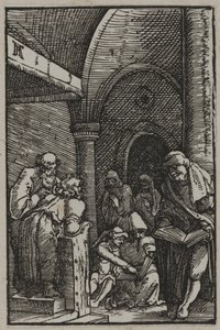 Christus onder de dokters, c.1515 door Albrecht Altdorfer