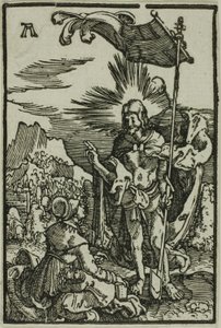 Christus verschijnt aan de Magdalena, uit De zondeval en de verlossing van de mens door Albrecht Altdorfer