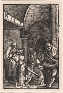 Christus in discussie met de dokters door Albrecht Altdorfer