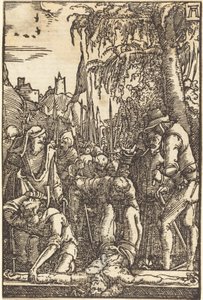 Christus aan het kruis genageld door Albrecht Altdorfer