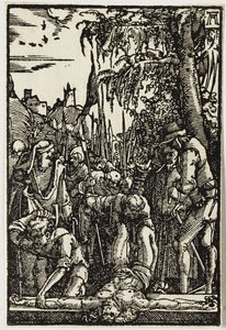 Christus aan het Kruis genageld door Albrecht Altdorfer