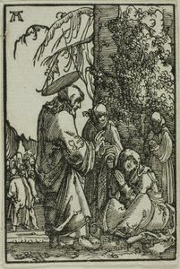 Christus neemt afscheid van zijn moeder, uit De Val en Verlossing van de Mens