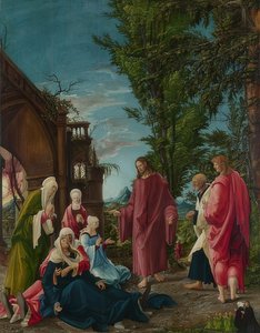 Christus neemt afscheid van Maria. Waarschijnlijk 1520