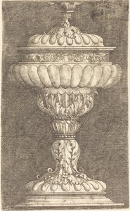 Gedekte Beker met Gevleugelde Bal door Albrecht Altdorfer