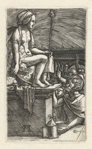 De wraak van de tovenaar Virgilius door Albrecht Altdorfer