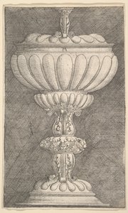 Ontwerp voor een gedekte bokaal door Albrecht Altdorfer