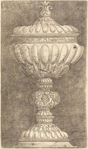 Beker met granaatappel op de knop door Albrecht Altdorfer
