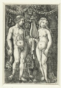 Hercules en een muze door Albrecht Altdorfer